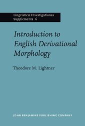 book Introduction to English derivational morphology