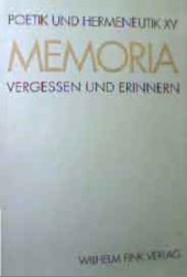 book Memoria. Vergessen und Erinnern