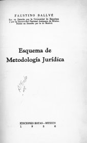 book Esquema de metodología jurídica