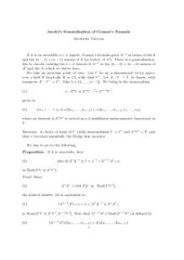 book Jacobi’s Generalization of Cramer’s Formula