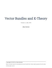 book Vector bundles and K-theory