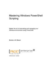 book Mastering Windows PowerShell Scripting