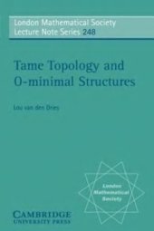 book Tame topology and O-minimal structures