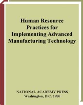 book Human resource practices for implementing advanced manufacturing technology