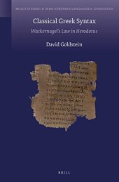 book Classical Greek Syntax: Wackernagel’s Law in Herodotus