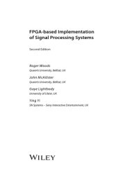 book FPGA-based Implementation of Signal and Data Processing Systems