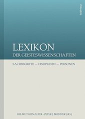 book Lexikon der Geisteswissenschaften: Sachbegriffe - Disziplinen - Personen