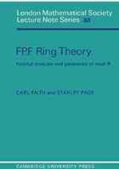 book FPF ring theory : faithful modules and generators of mod-R