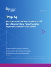 book EP09A3-Measurement Procedure Comparison and Bias Estimation Using Patient Samples; Approved Guideline-Third Edition