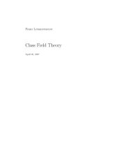 book Class Field Theory