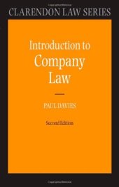 book Introduction to Company Law