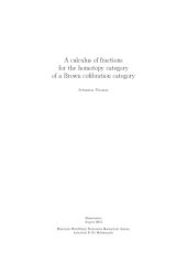 book A calculus of fractions for the homotopy category of a Brown cofibration category