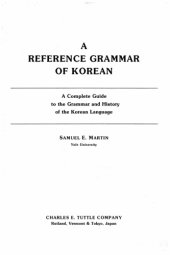 book A reference grammar of Korean