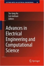 book Advances in electrical engineering and computational science