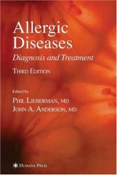 book Allergic diseases: diagnosis and treatment