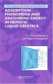 book Adsorption phenomena and anchoring energy in nematic liquid crystals