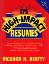 book 175 High impact resumes