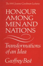 book Honour Among Men and Nations: Transformations of an Idea