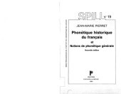 book Phonétique historique du français et notions de phonétique générale