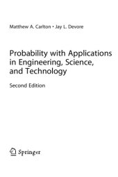 book Probability with Applications in Engineering Science and Technology