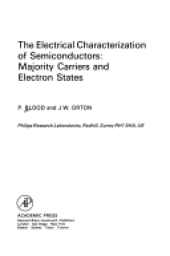 book The Electrical Characterization of Semiconductors: Majority Carriers and Electron States