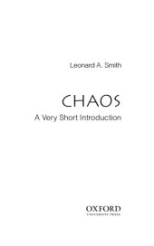 book Chaos. A very short Introduction