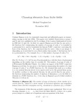 book Choosing elements from finite fields [expository notes]