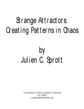 book Strange Attractors. Creating Patterns in Chaos