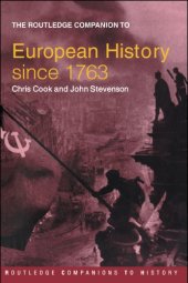 book The Routledge Companion to Modern European History since 1763