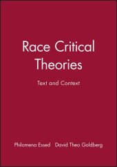 book Race Critical Theories: Text and Context