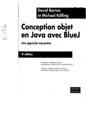 book Conception objet en Java avec BlueJ. Une approche interactive.