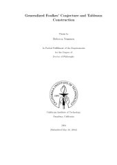 book Generalized Foulkes’ Conjecture and tableaux construction [PhD thesis]