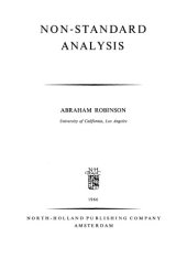 book Non-standard analysis