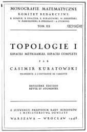 book Topologie I : espaces métrisables, espaces complets