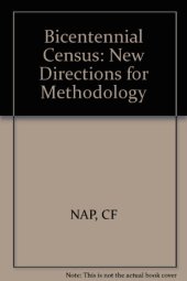 book Bicentennial Census: New Directions for Methodology in 1990