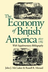 book The Economy of British America, 1607-1789