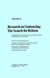 book Research on Sentencing: The Search for Reform Volume 2