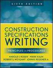 book Construction specifications writing : principles and procedures