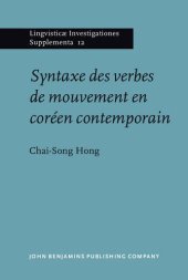 book Syntaxe des verbes de mouvement en coréen contemporain