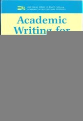 book Academic Writing for Graduate Students: Essential Tasks and Skills