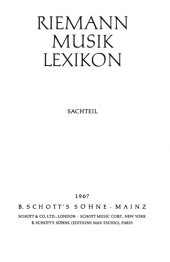 book Riemann Musiklexikon Sachteil