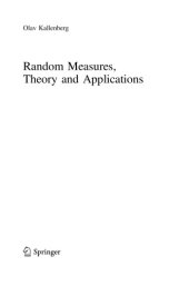 book Random Measures, Theory and Applications