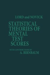 book Statistical Theories of Mental Test Scores