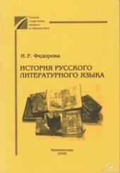 book История русского литературного языка : учебное пособие