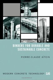 book Binders for durable and sustainable concrete