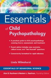 book Essentials of child psychopathology