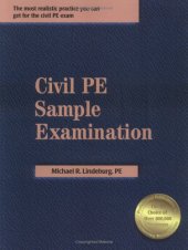 book Civil PE sample examination