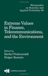 book Extreme values in finance, telecommunications, and the environment