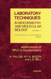 book Applications of HPLC in Biochemistry