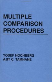 book Multiple comparison procedures